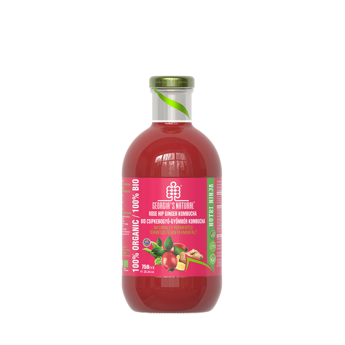 GN Bio Csipkebogyó Kombucha Gyömbérrel - 750ml DRS