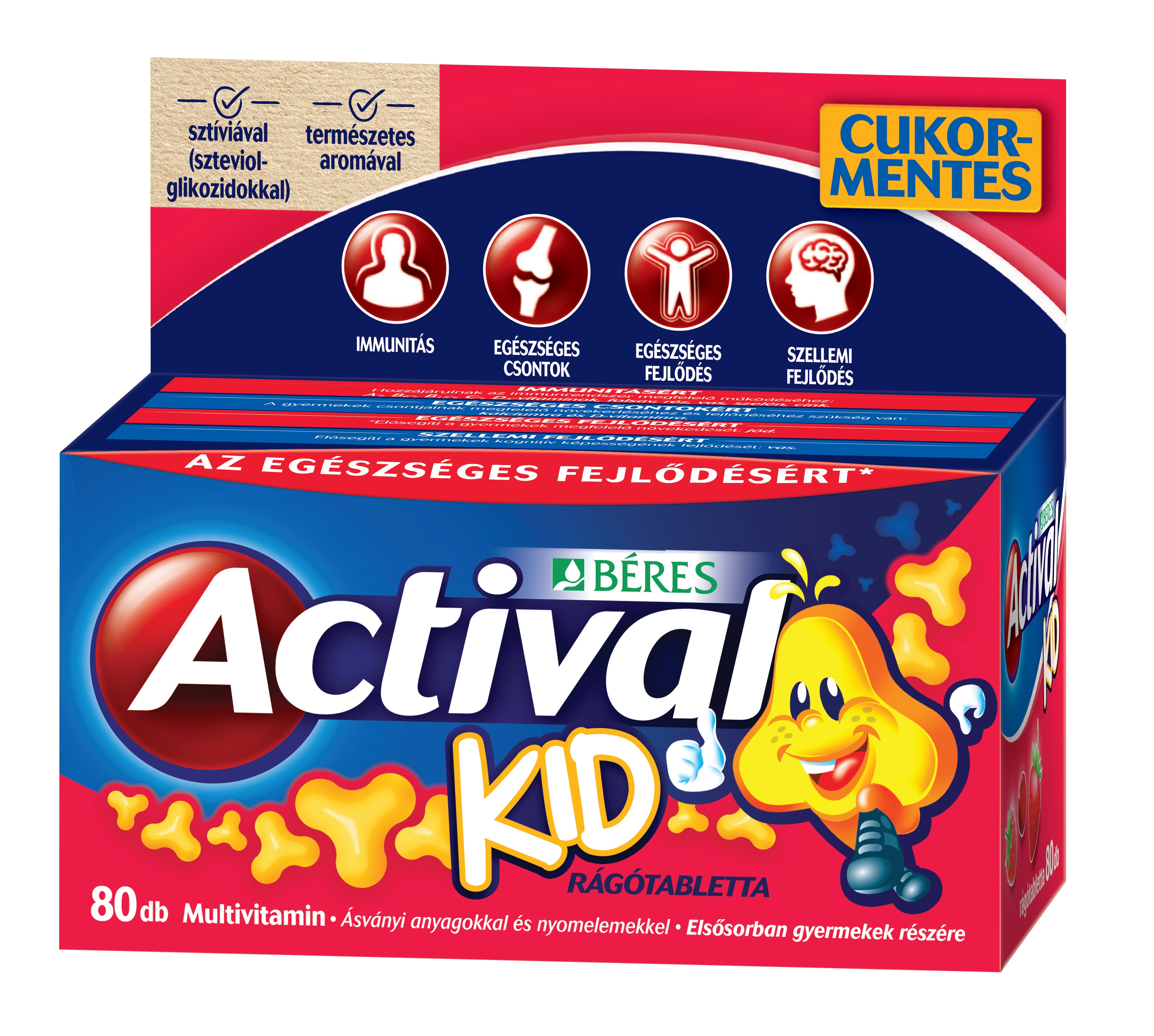 Actival Kid 3 ízű rtbl. - 80 db
