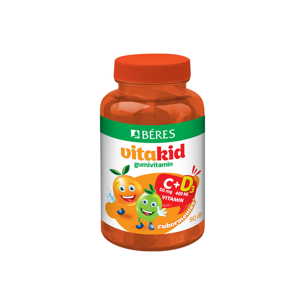 VitaKid C+D-vitamin gumitabletta - 90db