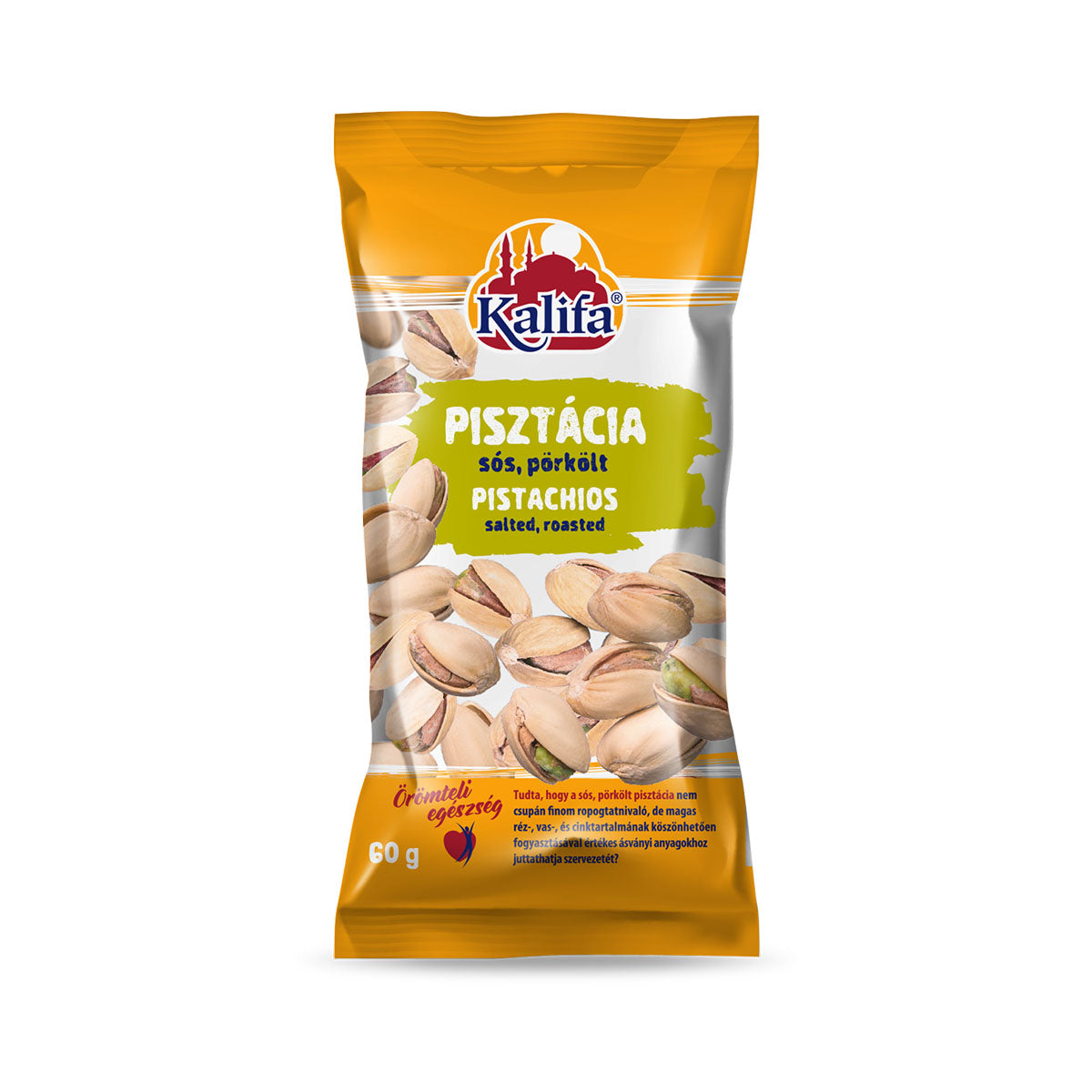 Kalifa pisztácia sós - pörkölt - 60g