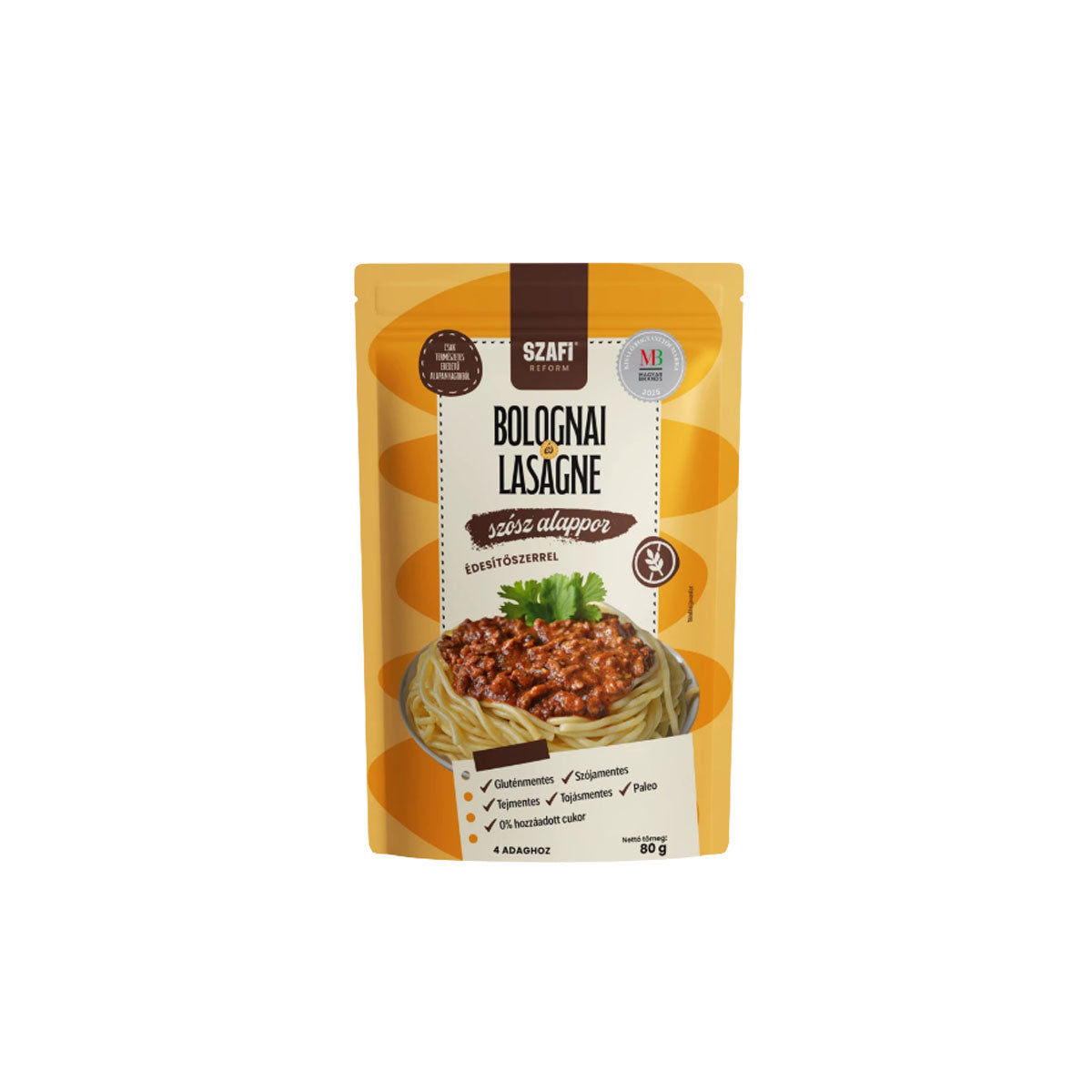 Szafi Reform bolognai és lasagne szósz alap édesítőszerrel  - gluténmentes - 80g
