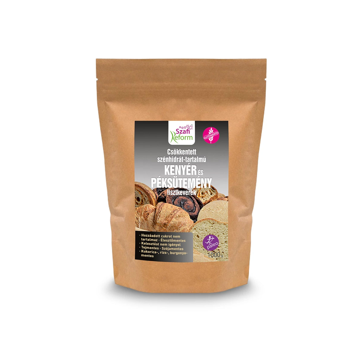 Szafi Reform csökkentett ch-tartalmú kenyér és péksütemény lisztkeverék  - gluténmentes - 1000g