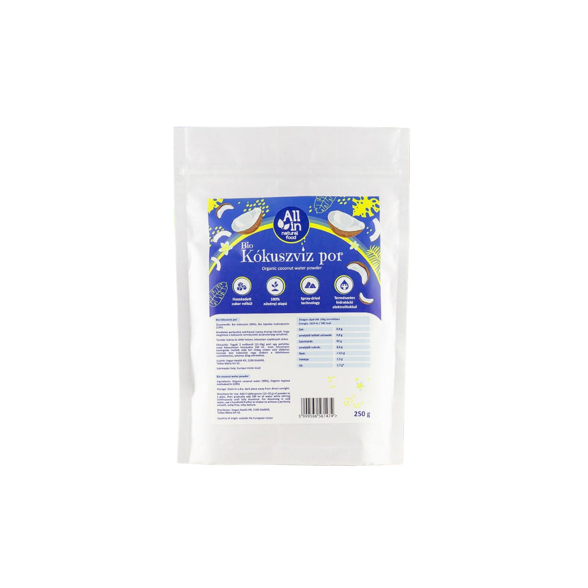 ALL IN Bio Kókuszvíz por - 250 g