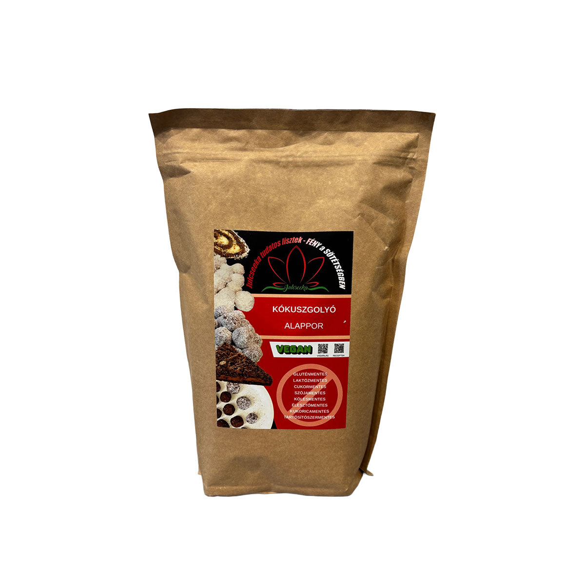 Julcseeka vegan kókuszgolyó alappor - 1000g