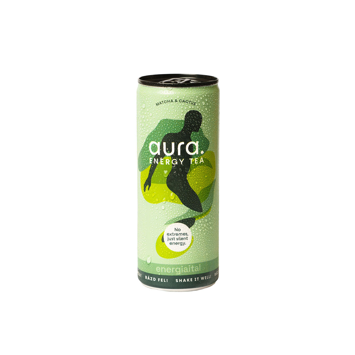 Aura Energy Tea Matcha & Cactus - 250ml DRS