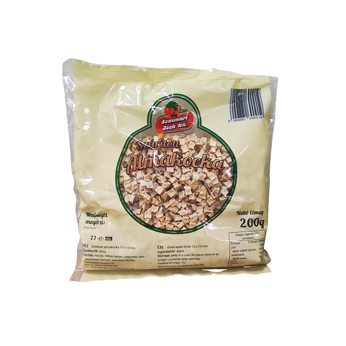 Almakocka-szarított-200-g