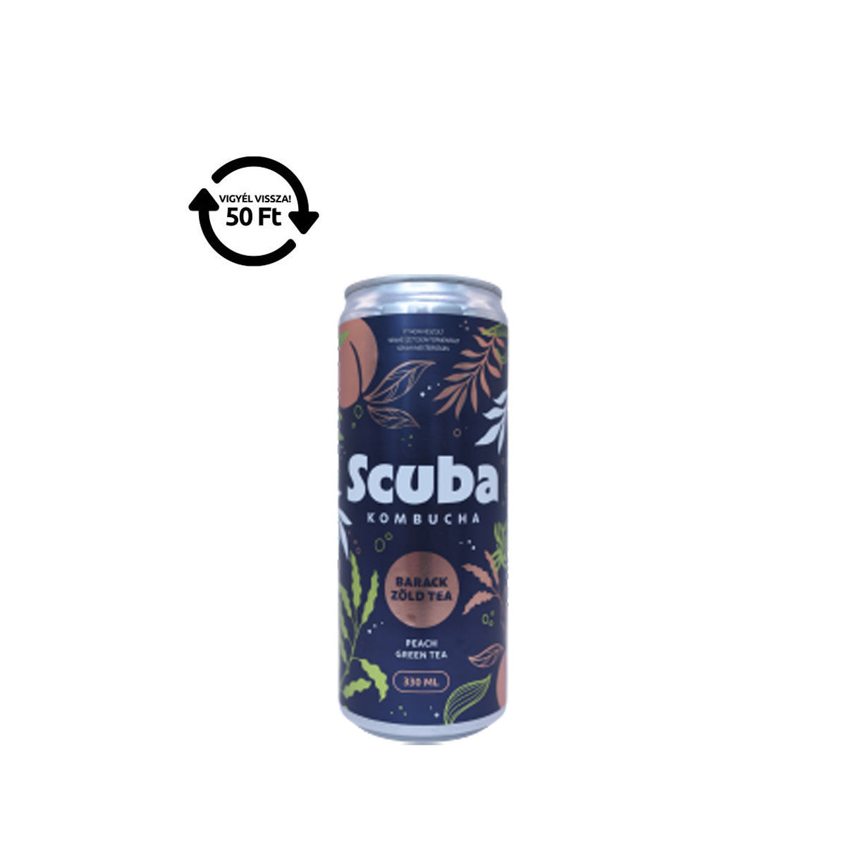 Scuba Kombucha Barack-Zöldtea - 330 ml DRS