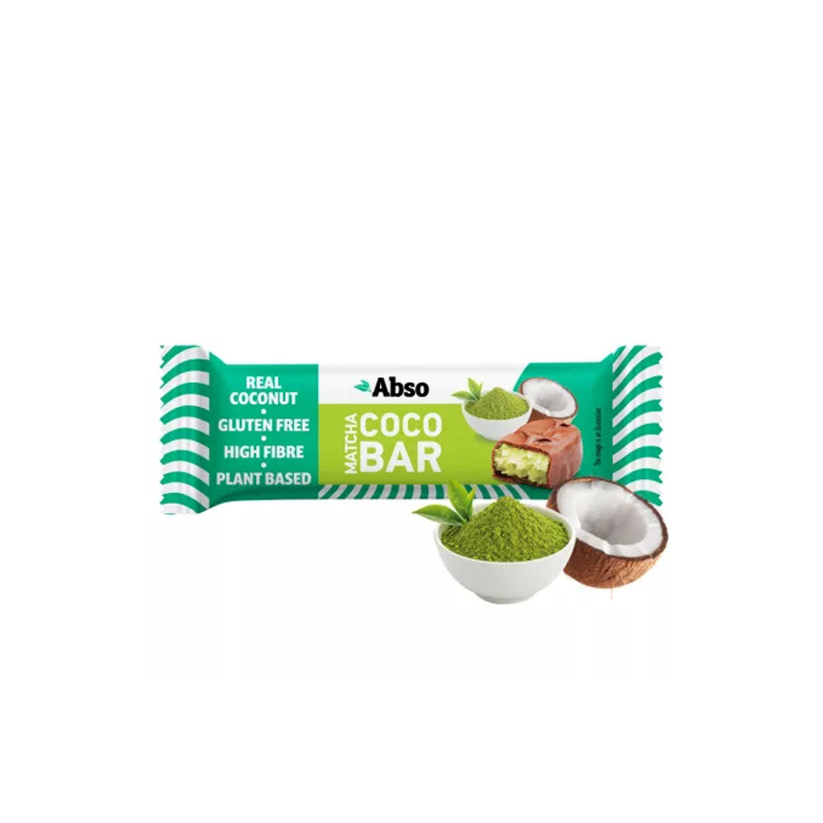 Abso Bar kókuszos szelet matcha porral - 35 g