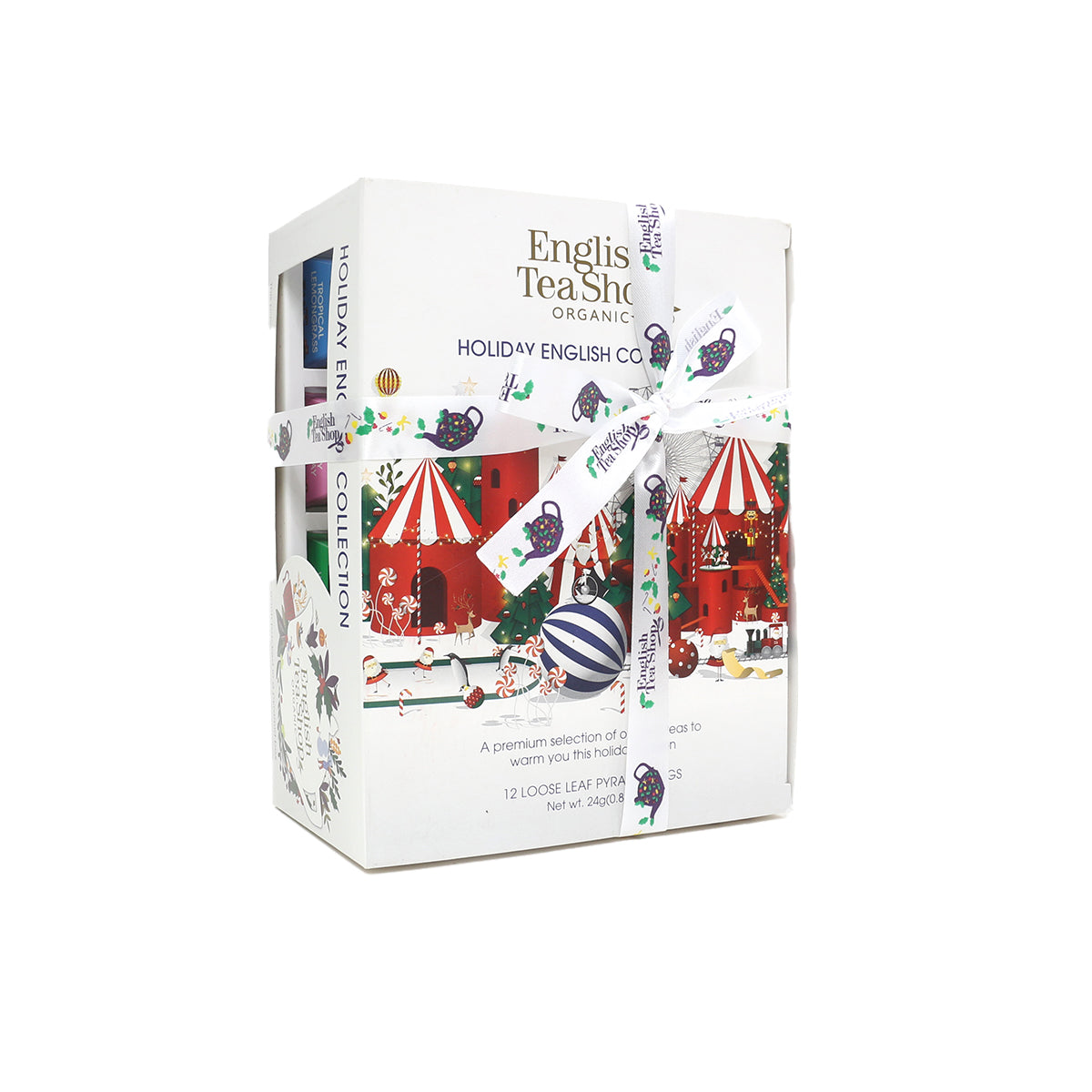 Karácsonyi fehér teaválogatás bio - "British toys" - 12db