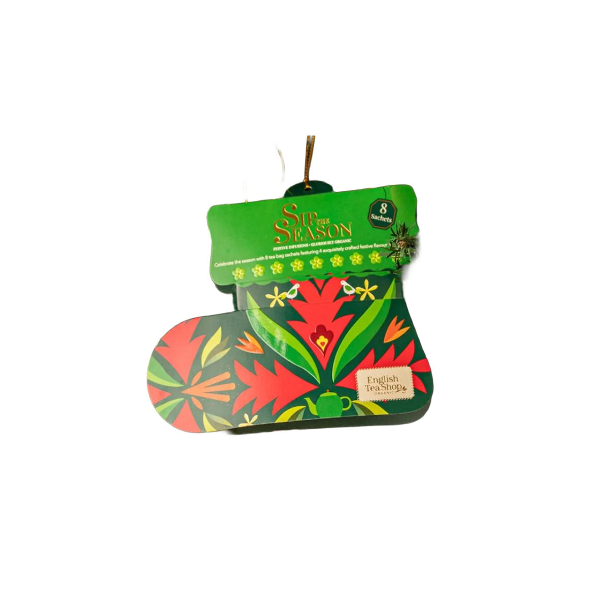 ETS STS 8 Mikulás zokni Zöld Bio Tea - 8 db