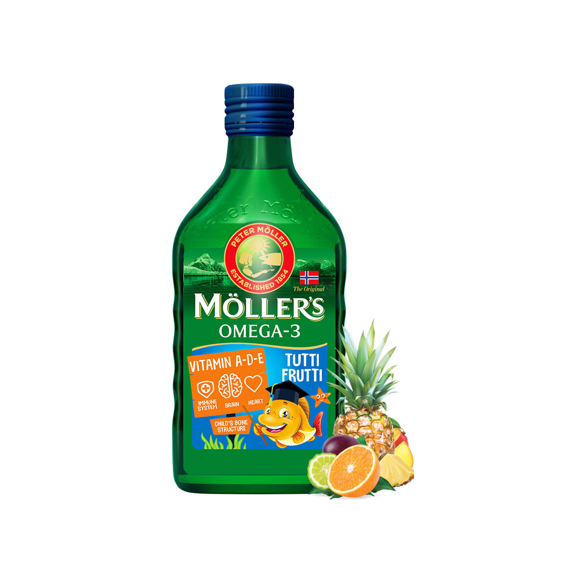 Möller's Tutti-frutti ízű halolaj - 250ml