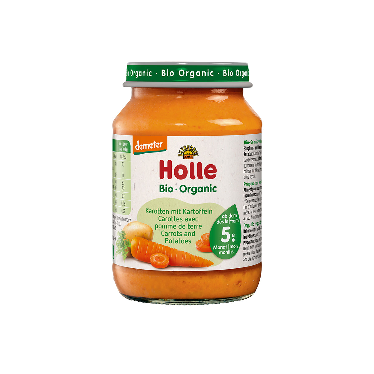 Sárgarépa burgonyával demeter - bio - 190g