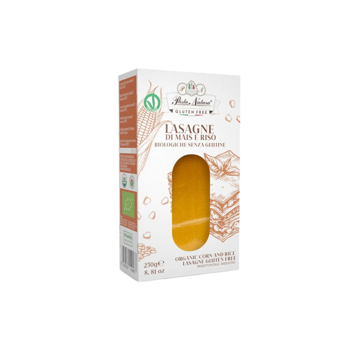 Bio Kukorica&RizstésztaLasagneGM.250g