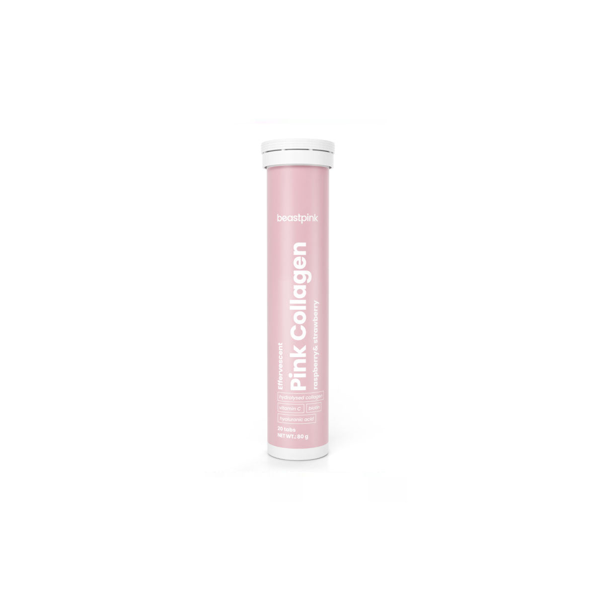 Pink Kollagén Pezsgőtabletta Málna-Eper - 20 db