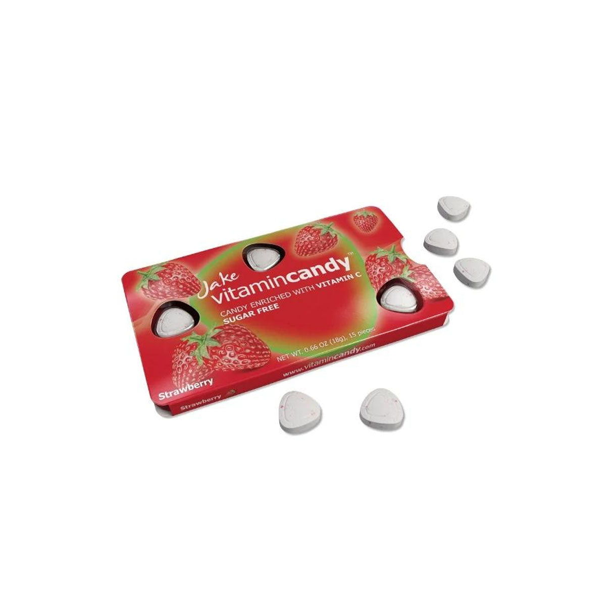 Jake VitaminCandy keménycukorka eper - 18g