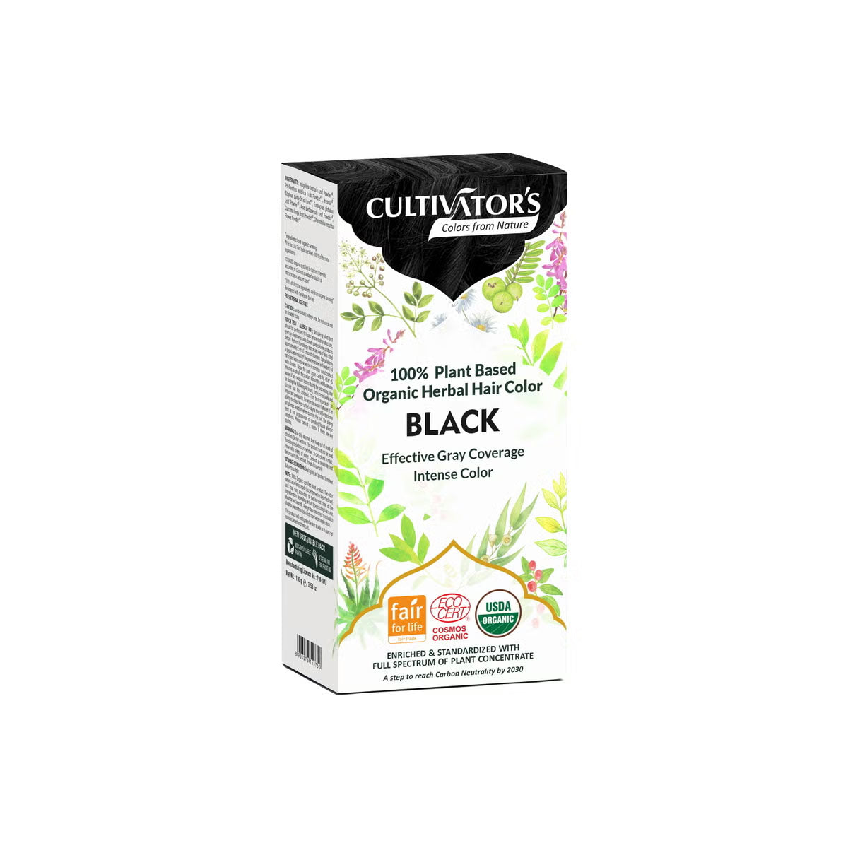 Cultivators bio növényi hajfesték fekete - 100 g