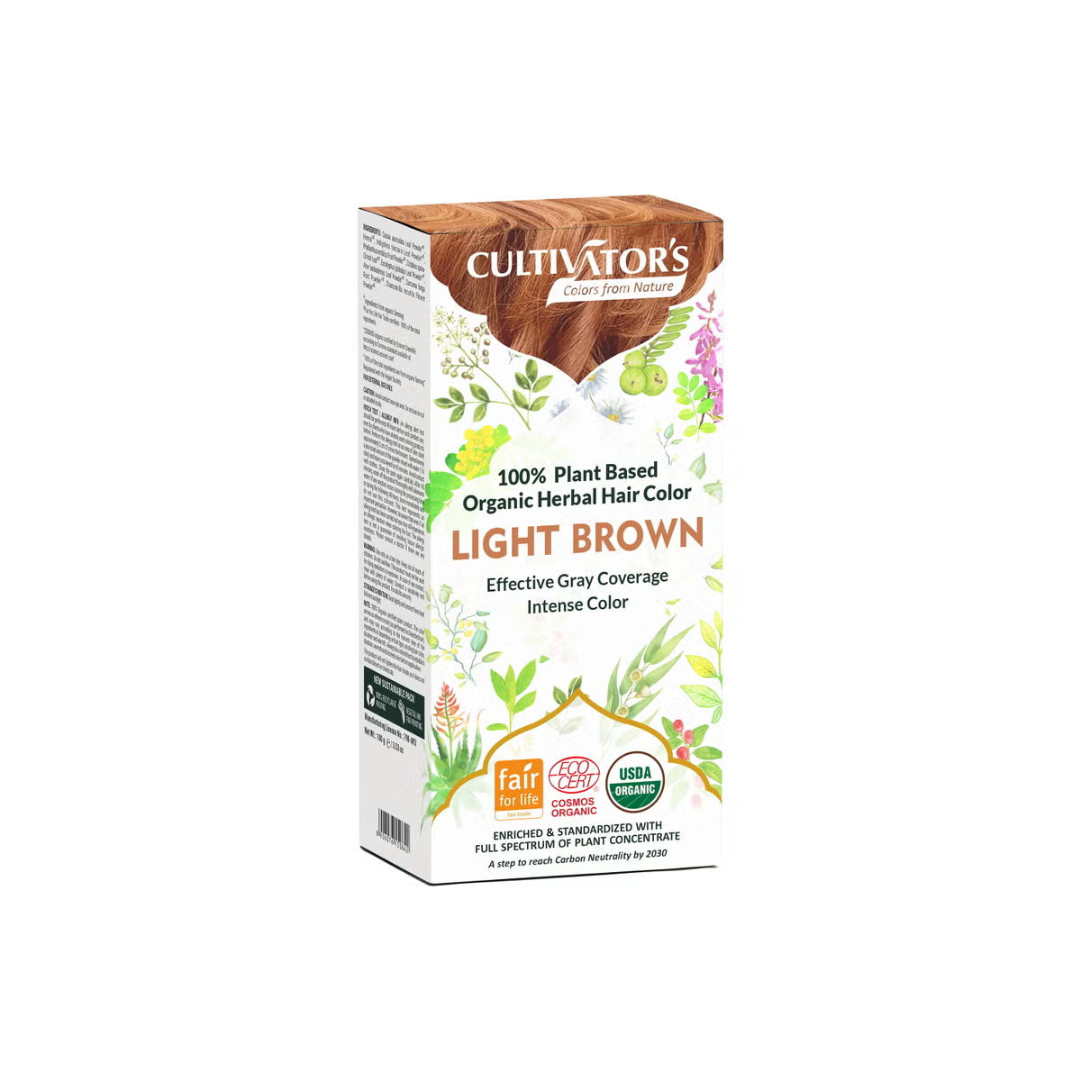 Cultivators bio növényi hajfesték világ barna - 100g