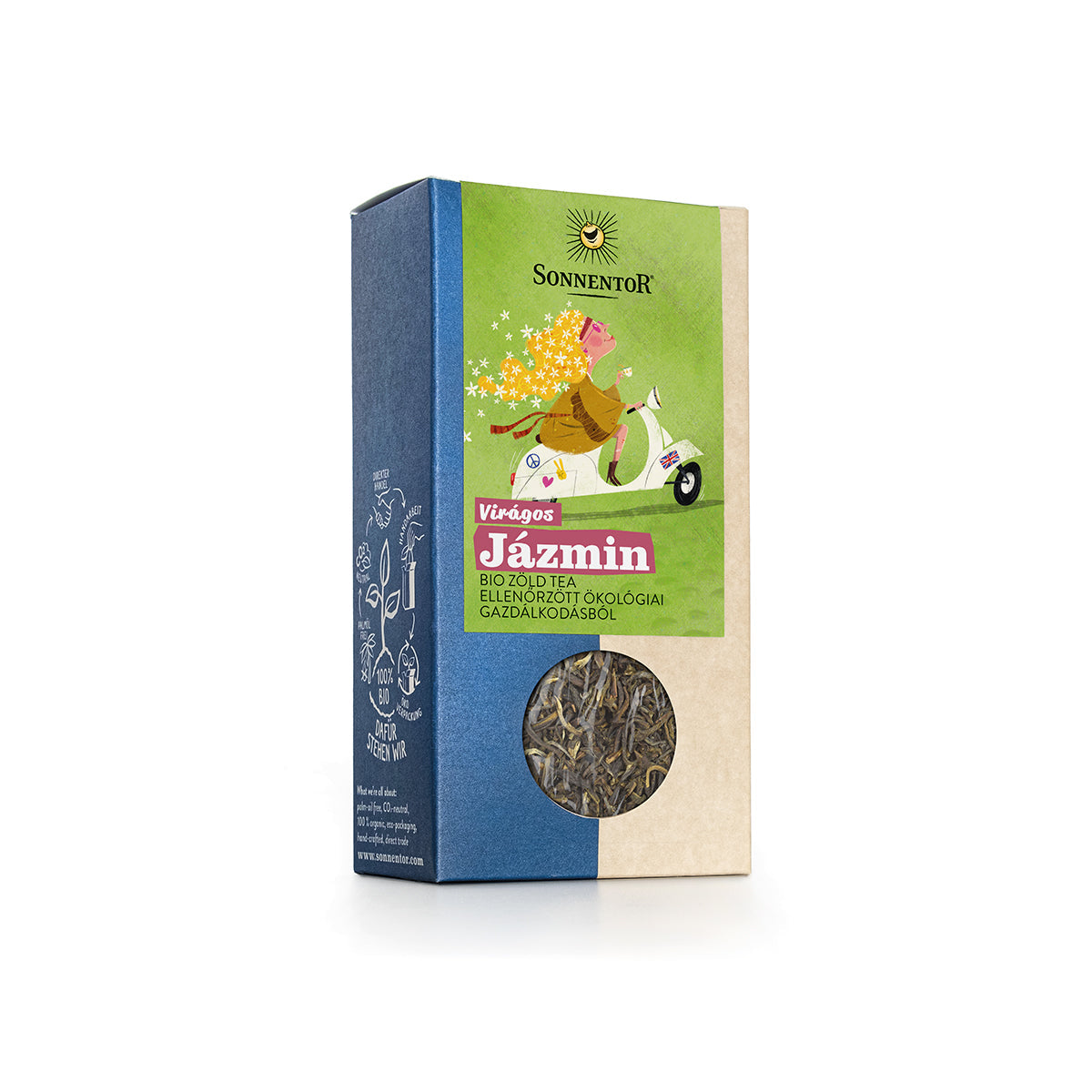 Viragos-Jazmin-zold-tea-szalas-bio-100g