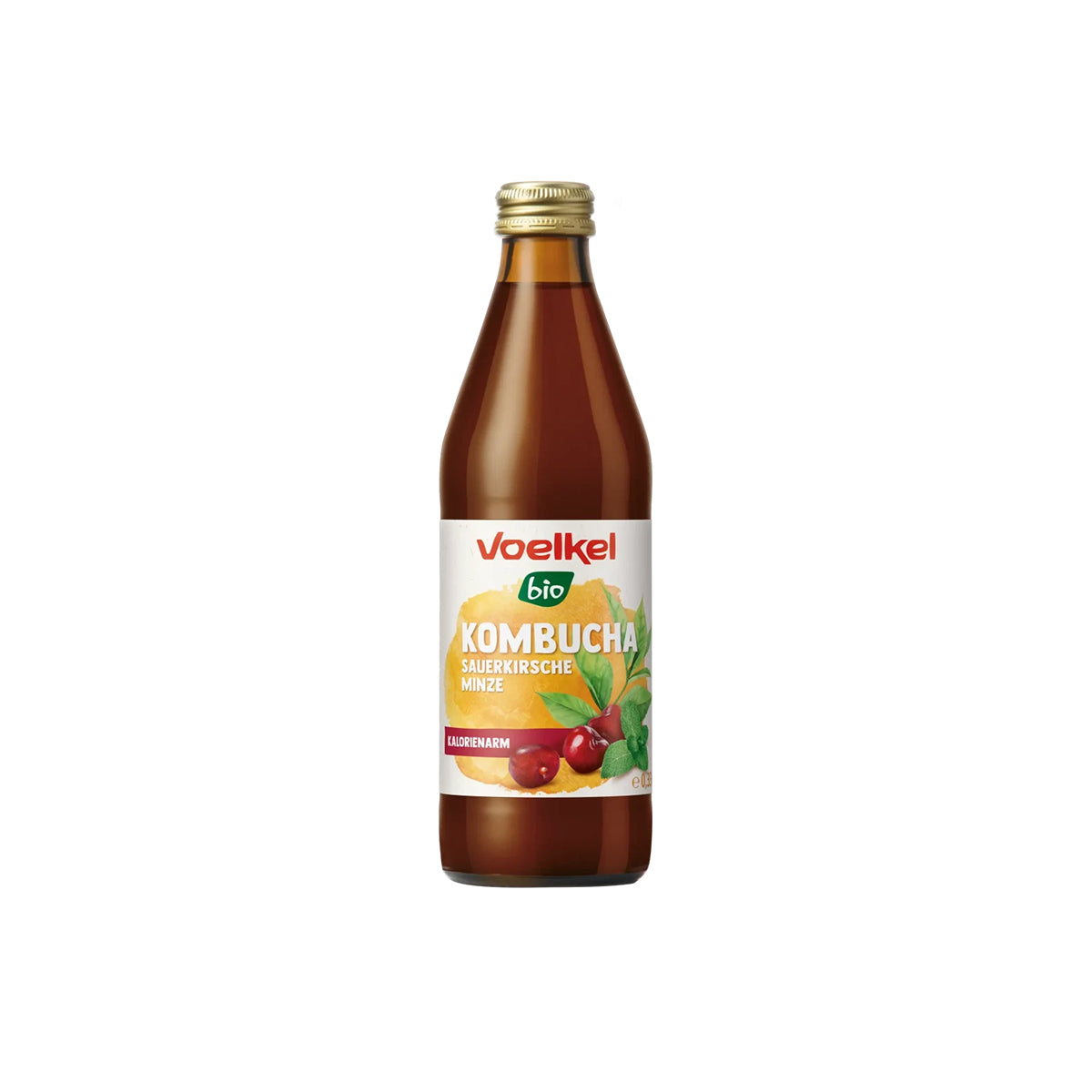 Kombucha meggyes-mentás - 330 ml - bio
