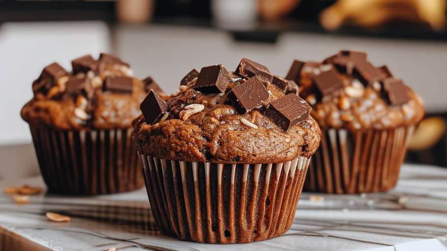 Banános csokis muffin