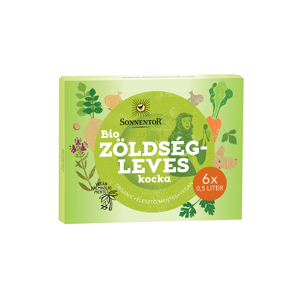 Zöldségleves kocka - 6db - bio