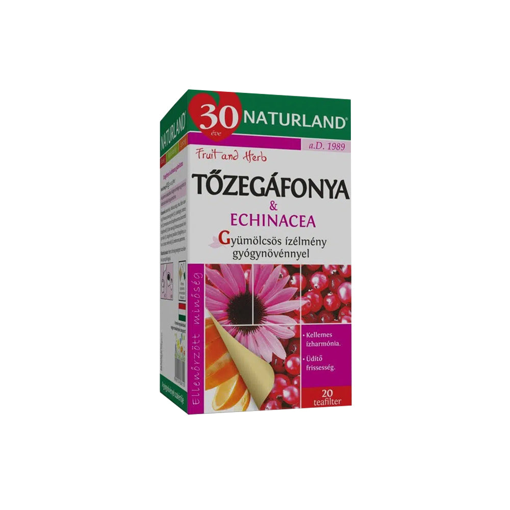 Tőzgáfonya és echinacea tea - filteres - 20db