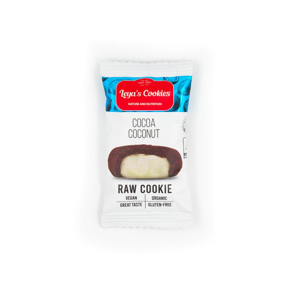 Bio Kókuszos-Kakaós Leya's Cookies  Nyers bio sütemény kakaóval és kókusszal